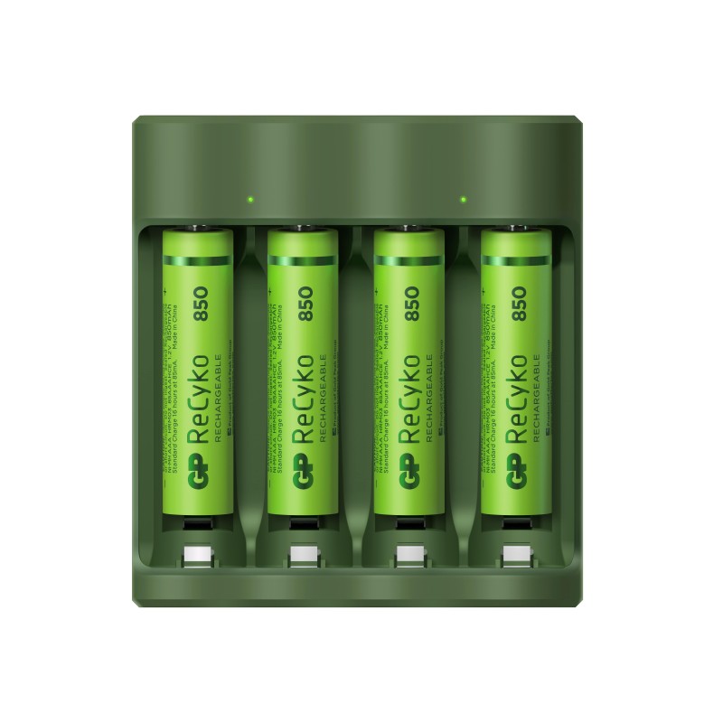 ✓ Pack chargeur USB GP ReCyko + 2 piles rechargeables 2100mAh AA